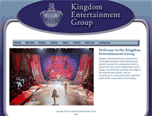 Tablet Screenshot of kingdomeventgrp.com
